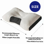 UFIST 2PCS Soft Knitted Massage Neck Pillow Removable Cover Sleeping Comfort Gift Set