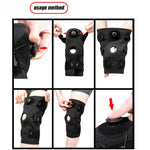 Hinged Knee Brace with Side Stabilizers for Pain Relief & Support