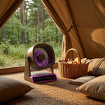 Rechargeable Solar Table Fan with Wireless Charging