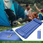 Inflatable Camping Sleeping Pad with Pillow Lightweight Travel Air Mattress