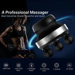 4-Head Electric Massage Gun Deep Tissue Muscle Massager for Body Relief