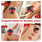 Smart Electric Vacuum Cupping Massager with Heat, LCD & USB Rechargeable Device
