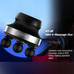 4-Head Electric Massage Gun Deep Tissue Muscle Massager for Body Relief