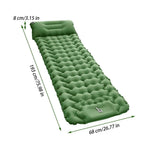 Inflatable Camping Sleeping Pad with Pillow Lightweight Travel Air Mattress