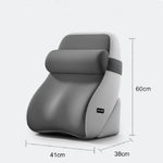 FULLHOT Reading Pillow for Sitting in Bed Ergonomic Wedge Back Pillow Side Pockets Cover