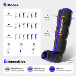 Air Compression Leg Massager Boots with 6 Modes & 6 Intensity Levels