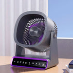 Rechargeable Solar Table Fan with Wireless Charging