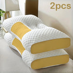 UFIST 2PCS Soft Knitted Massage Neck Pillow Removable Cover Sleeping Comfort Gift Set