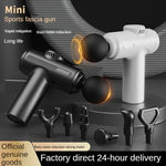 Mini USB Massage Gun Deep Tissue Muscle Massager with 8 Massage Heads