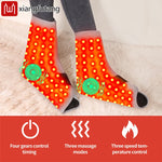 Heated Foot Wrap Massager with Red Light & Timer