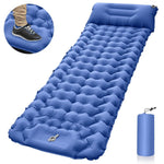 Inflatable Camping Sleeping Pad with Pillow Lightweight Travel Air Mattress