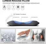 3-in-1 Heated Lumbar Support Pillow with Vibration Massage Cushion