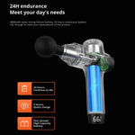 Smart Massage Gun with LCD Display & 8 Massage Heads
