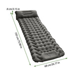 Inflatable Camping Sleeping Pad with Pillow Lightweight Travel Air Mattress