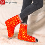 Heated Foot Wrap Massager with Red Light & Timer