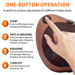 Electric Shiatsu Neck Massager with Heat for Back, Waist & Shoulders