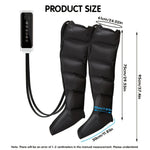 2PCS Air Compression Leg Massager Boots with 6 Airbags