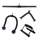 Cable Machine Attachments Set with Tricep Rope & Handles