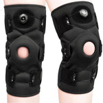 Hinged Knee Brace with Side Stabilizers for Pain Relief & Support