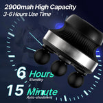 4-Head Electric Massage Gun Deep Tissue Muscle Massager for Body Relief