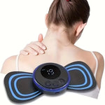 Portable Mini Massage Patch USB Rechargeable Body Massager for Pain Relief