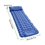 Inflatable Camping Sleeping Pad with Pillow Lightweight Travel Air Mattress
