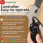 Heated Foot Wrap Massager with Red Light & Timer