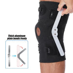 Hinged Knee Brace with Side Stabilizers for Pain Relief & Support