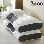 UFIST 2PCS Soft Knitted Massage Neck Pillow Removable Cover Sleeping Comfort Gift Set