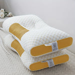 UFIST 2PCS Soft Knitted Massage Neck Pillow Removable Cover Sleeping Comfort Gift Set