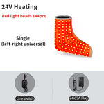 Heated Foot Wrap Massager with Red Light & Timer