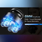 4-Head Electric Massage Gun Deep Tissue Muscle Massager for Body Relief