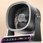 Rechargeable Solar Table Fan with Wireless Charging