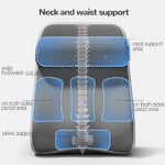 FULLHOT Reading Pillow for Sitting in Bed Ergonomic Wedge Back Pillow Side Pockets Cover